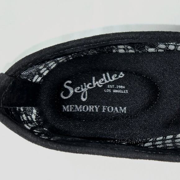 SEYCHELLES WOMEN'S BLACK MEMORY FOAM SEE-THRU MESH UPPER FLATS – SIZE 9W - Picture 6 of 12
